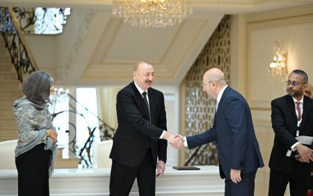 İlham Əliyev qəbul keçirdi - FOTOLAR