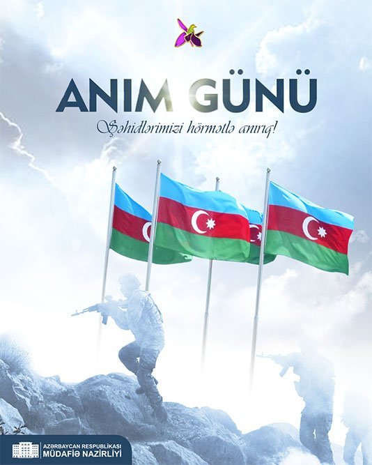 Anım Günündə şəhidlərimizin müqəddəs xatirəsinə ehtiram